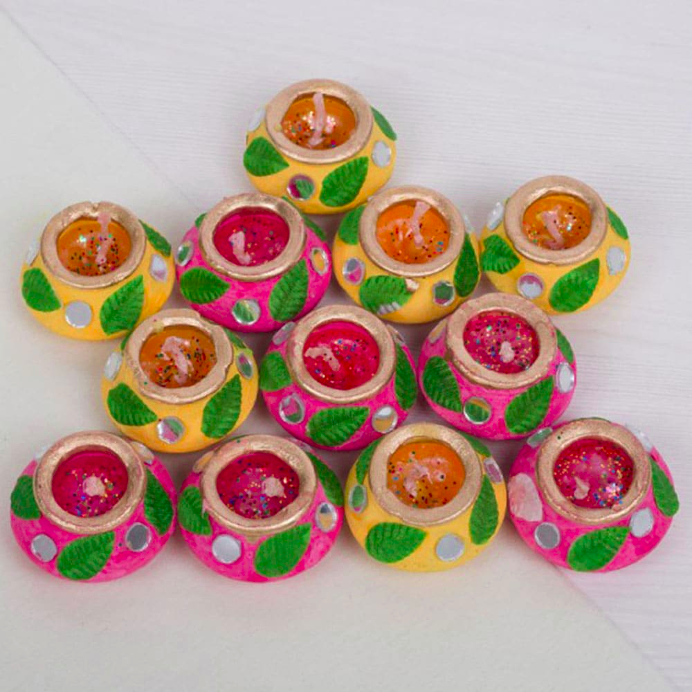  Set of 12 Diya